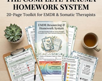 Folhas de exercícios da terapia EMDR | Recursos para trauma, Partes do IFS (Download em PDF)