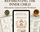 Reparenting Inner Child Healing Bundle | Somatic Therapy Worksheets, 72 Affirmation Cards Deck, Trauma Recovery Journal | Printable PDF