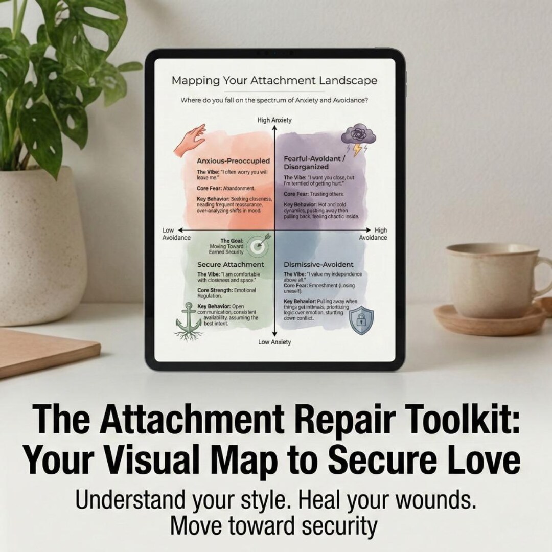 Attachment Style Workbook | Anxious Avoidant Repair Toolkit | Digital ...