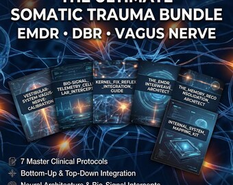 Somatic Trauma Therapy Bundle | EMDR, DBR & Vagus Nerve Worksheets (PDF Download)