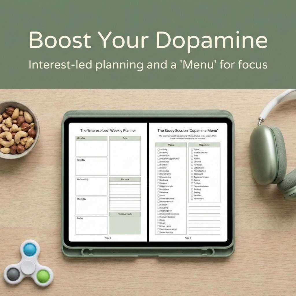 2026 ADHD Academic Planner | Neurodivergent Student, Executive Function ...