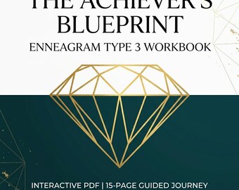 Werkboek enneagramtype 3 | The Achiever Personality Journal | Gids voor Burn-outherstel en Somatic Healing | Digitale eigenwaardeplanner, pdf