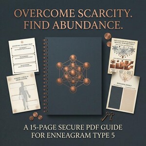 Enneagramm Typ 5 Arbeitsheft | Dark Academia Digitales Notizbuch | Somatische Heilung & Energie Tracker für Überdenker | Druckbare Selbstentdeckungs-PDF