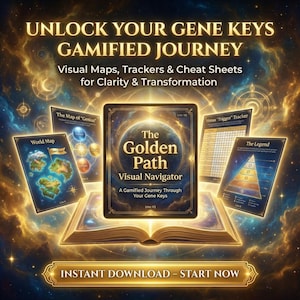 Gene Keys Golden Path Visual Map | Gamified Shadow Work (PDF Download)