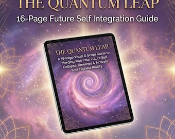 Werkboek Quantum Jumping Manifestatie | Toekomstig zelfdagboek | Gids voor het verschuiven van de realiteit | Tijdlijn samenvouwen