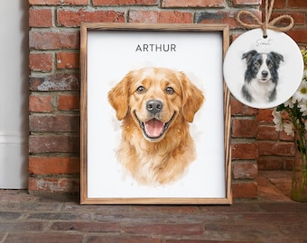 Pet painting, pet portrait, Pet memorial gift, pet portrait, custom pet painting, dog memorial gift, pet painting, watercolor art, pet loss