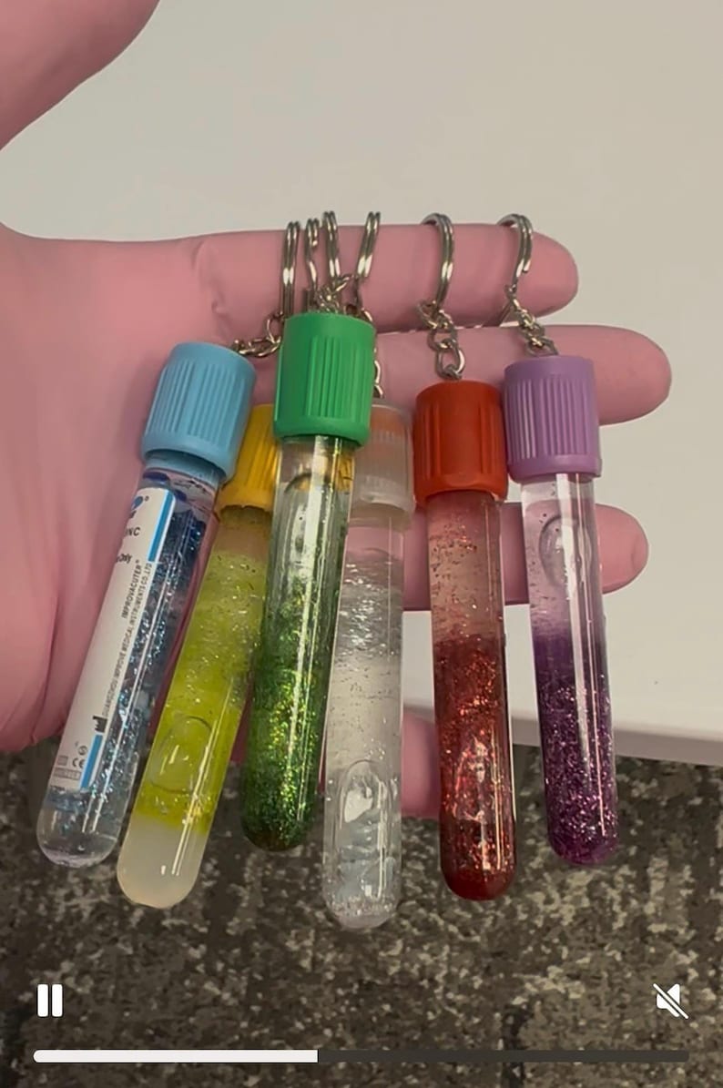 Custom Glitter Phlebotomy Keychains - Etsy