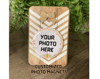 Magneti con foto personalizzati, regalo personalizzato, rotondi da 2,25", set da 3, 6 o 9