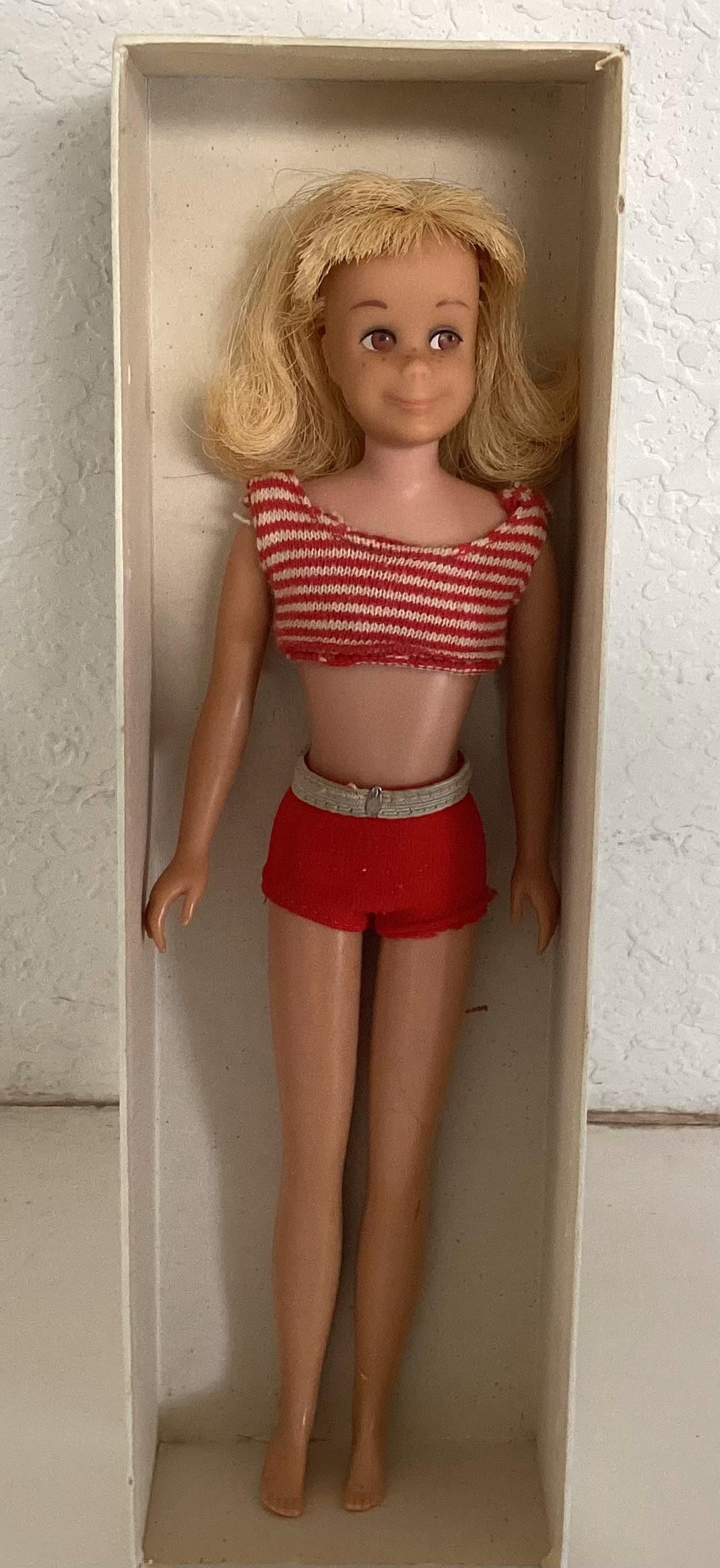 Vintage 1960's Skooter Doll- Barbie, Blonde, With Box - Etsy