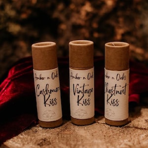 moisturizing organic peppermint shimmer chapstick (set of 3)