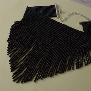 black evening statement collar