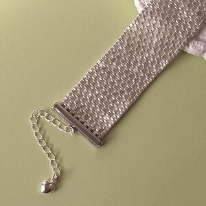 Elegant Wide Beaded Bracelet – Handmade Minimalist Cuff