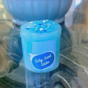 Silly Seal Slide Clear Slime