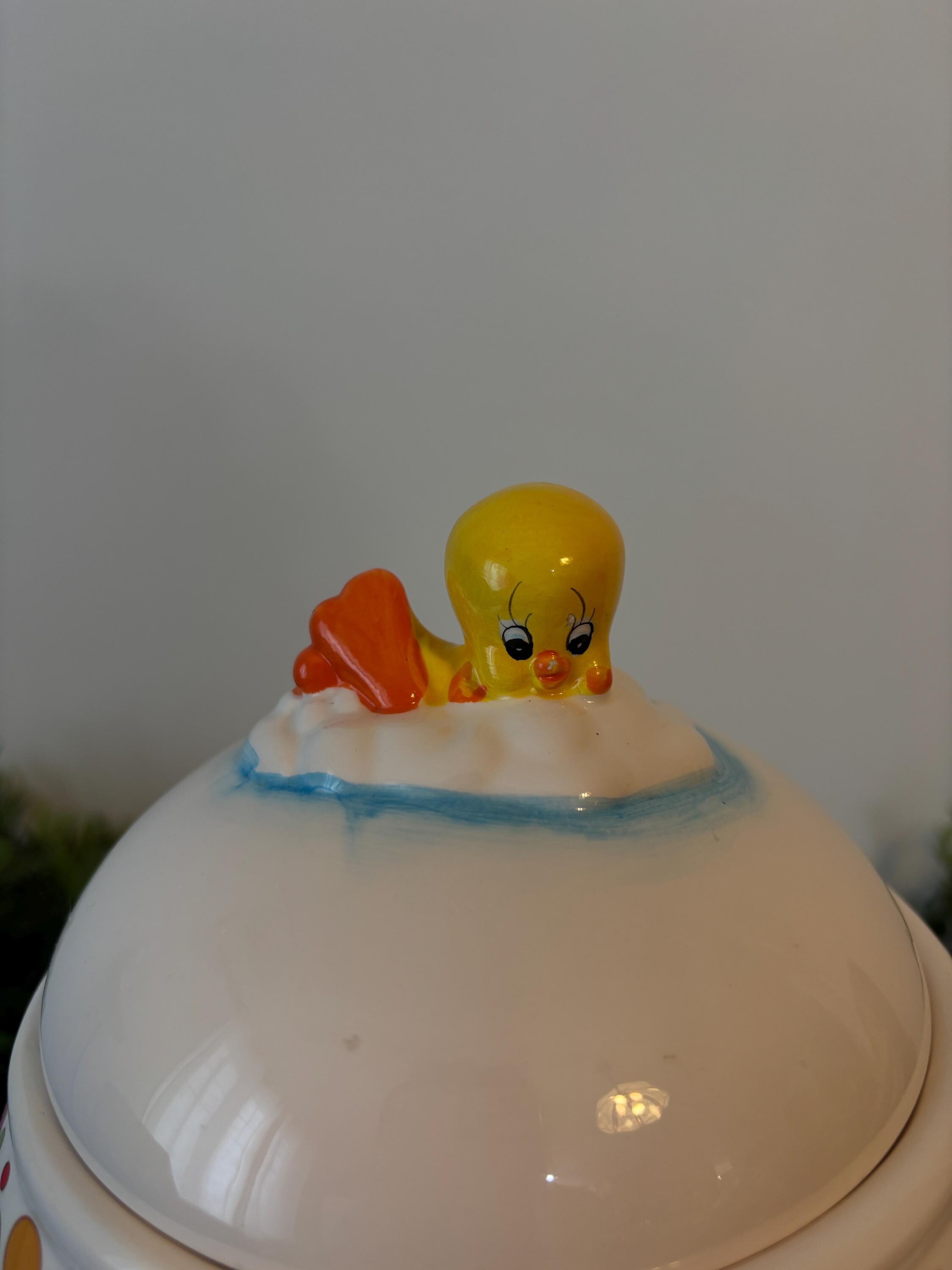 Tweety Bird Ceramic Cookie Jar, Looney Tunes Warner Bros 2000
