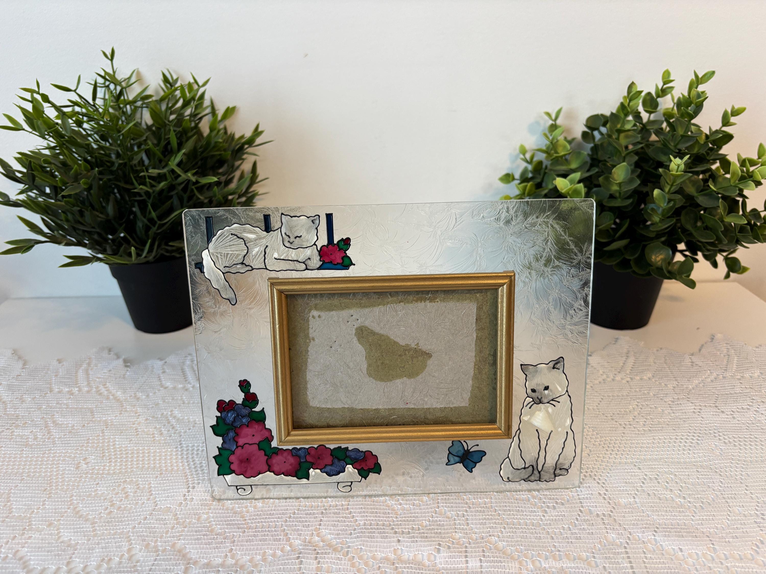 Joan Baker Stained Glass Cats - Etsy