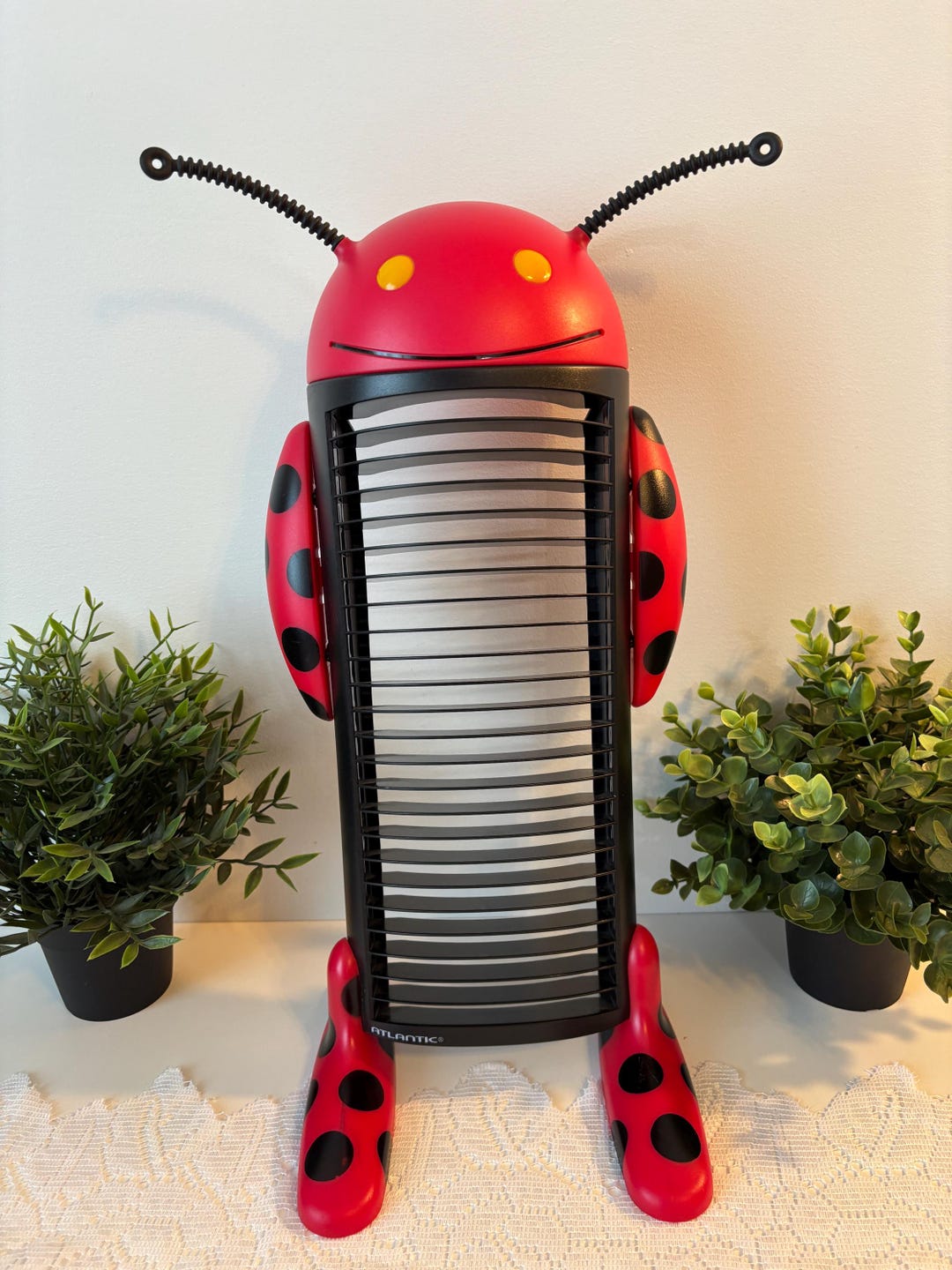 2000s Style Rack Vintage Atlantic Ladybug-shaped CD Rack, Ladybug CD Rack, Y2K CD Holder ...