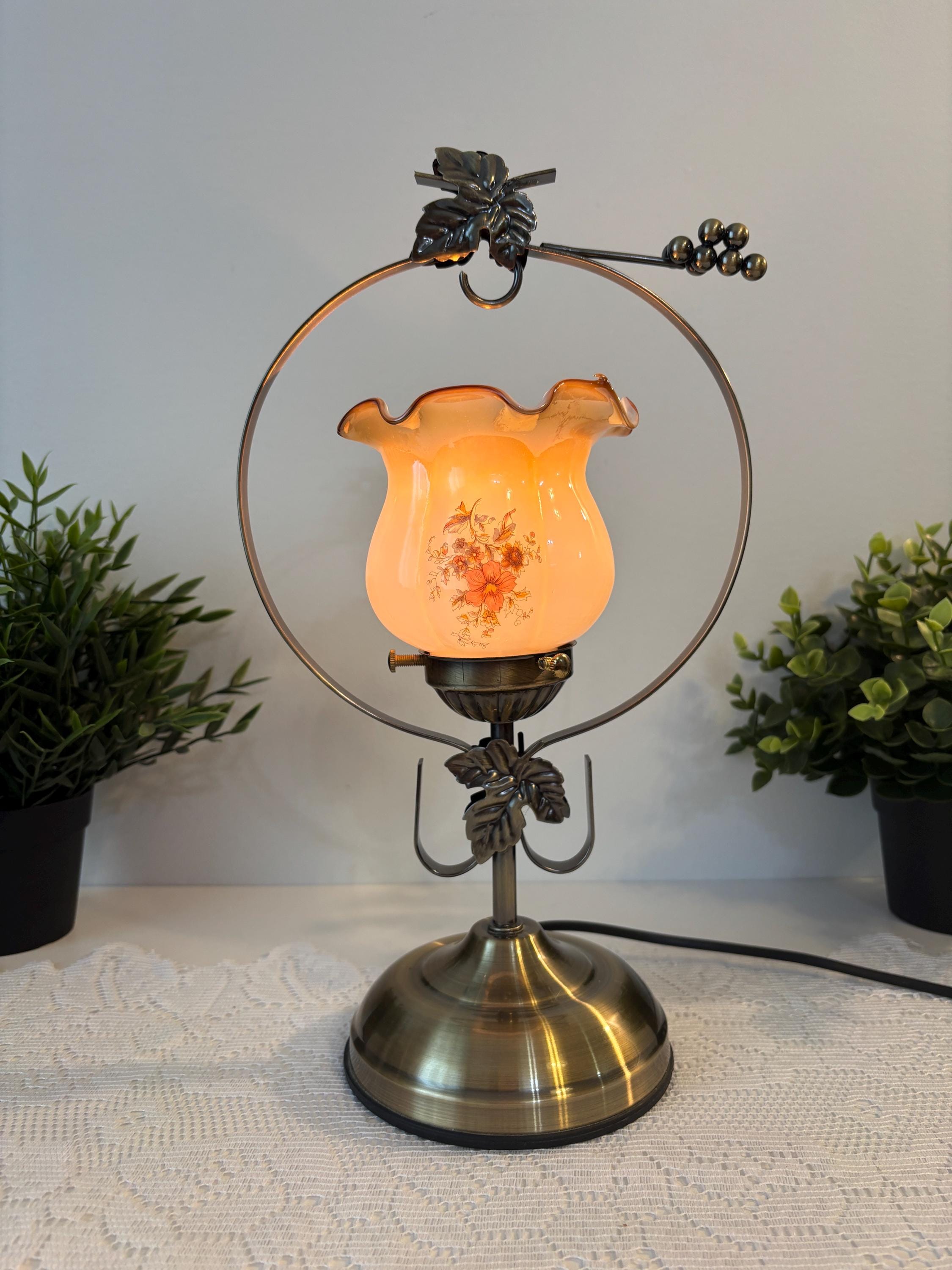 Abat-jour en fleurs séchées (43 x 43) - Décoration