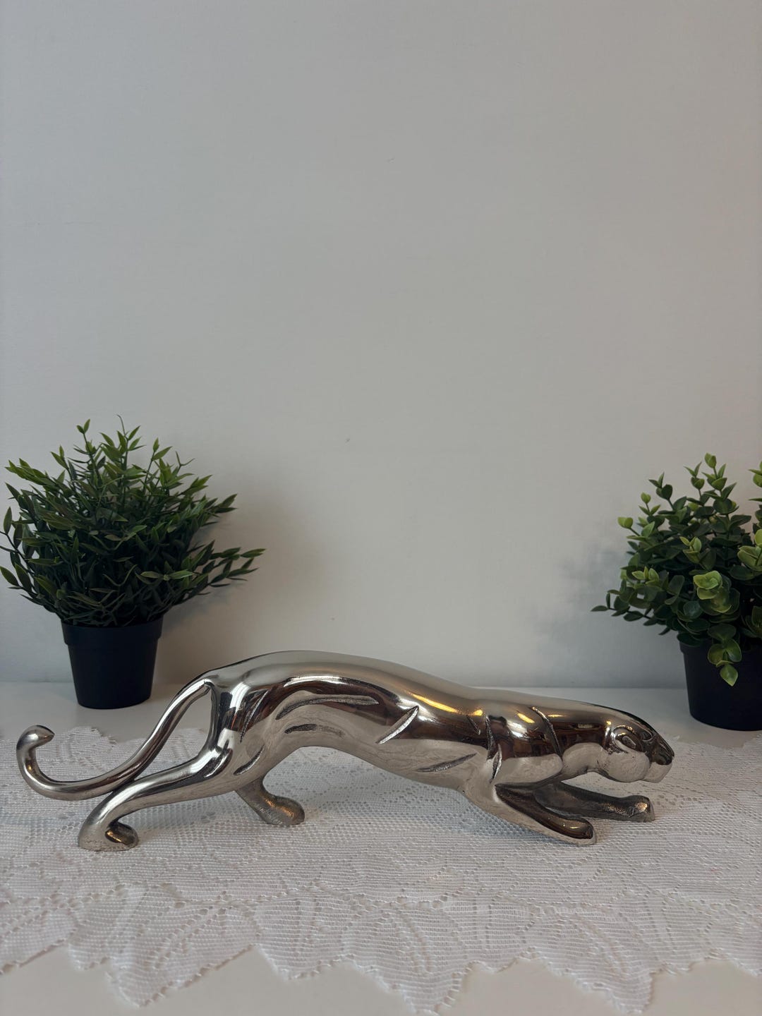 Lalique - Scultura Zeila Pantera grande cristallo trasparente