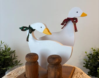 Vintage Burwood Country Geese Bless This House Plastic Resin