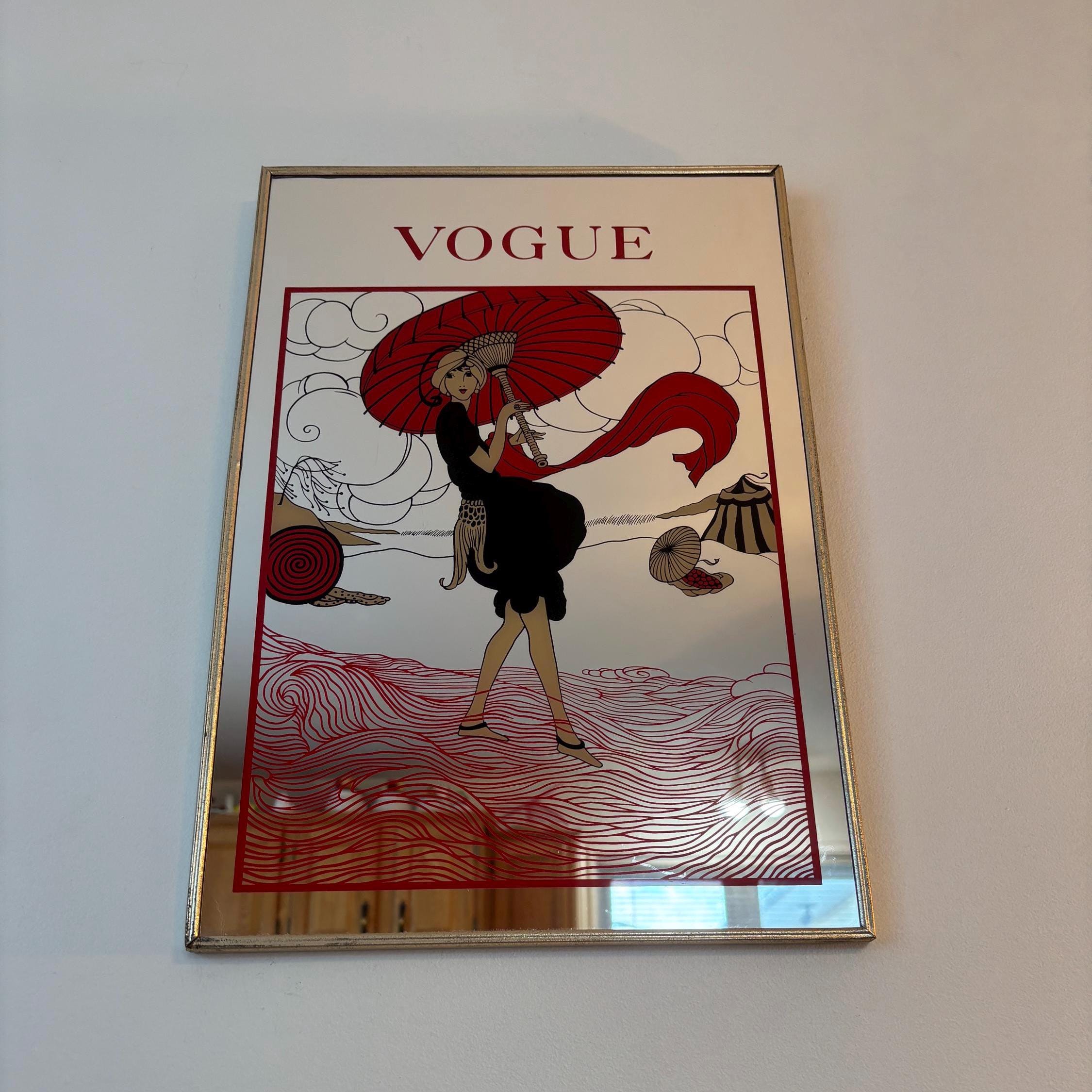 Vintage Vogue Mirror - Etsy