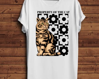 Property Of The Cat T-Shirt, Funny Cat Lover Tee