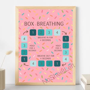 Sprinkle Box Breathing Printable: Calm Down Corner Poster (PDF Download)