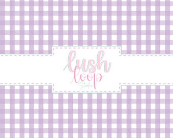Purple Gingham Seamless Pattern-Lavender Buffalo Plaid Checkered-Fabric Pattern-Digital Download-PNG Repeating File-Check Block