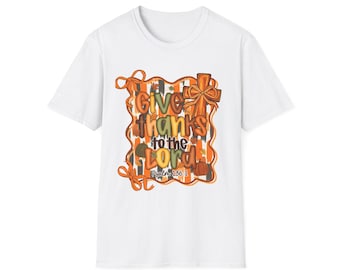 Give Thanks to the Lord Tee, Christian Thanksgiving Unisex Softstyle Shirt