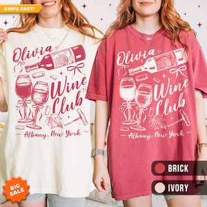 Personalized Bridal Wine Club Shirt: Bachelorette Party Vineyard Tee