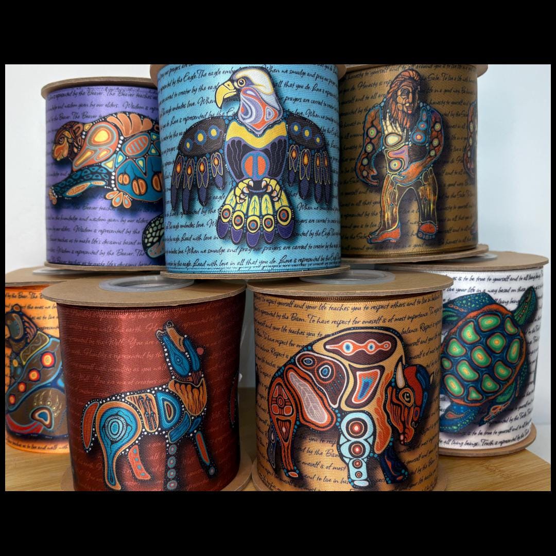 Indigenous Ribbon Design Indigenous Ribbon Bundle - 7 Teachings by Jackie Traverse; 2m Each ...