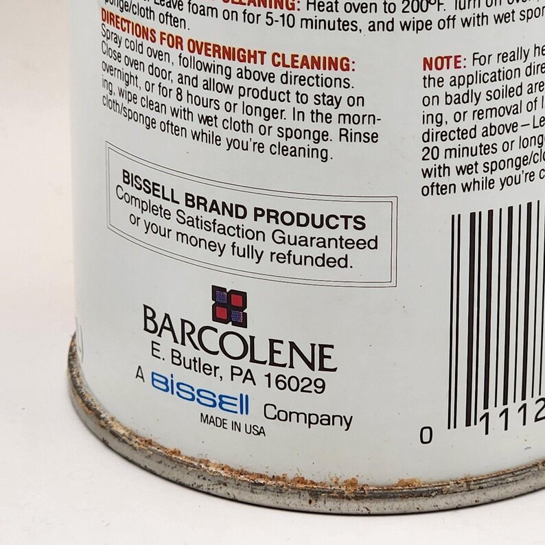 Bissell 16 oz Oven Cleaner Rare Vintage NOS Discontinued image 3