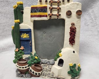 Figi Frames 1994 Southwestern Style 3D Picture Frame Cactus Arizona