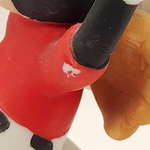 Disney Vintage Ceramic Mickey Mouse Playing Baseball Figurine made in Korea image 3