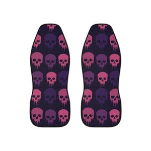 Gothic Skull Car Seat Covers, Edgy Vehicle Accessories, Unique Car Decor, Halloween Gifts, Automotive Fashion