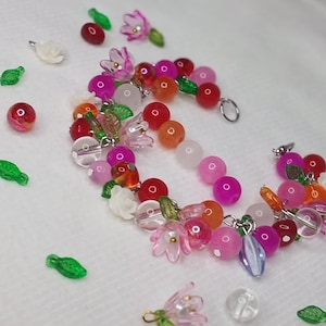 Lesbian Pride Charm Bracelet