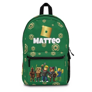 Robux Rucksack | Roblox Schultasche 1 3lbs, anpassbar | Zurück zu Schule, Gaming Rucksack, Kinder Schulrucksack, personalisierte Rucksack,