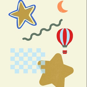 Nursery Digital Print | Colorful Doodles | Digital Download Wall Art | Baby Room Decor | Nursery Art | Boy Nursery Printable |