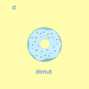Nursery Digital Print | Colorful Alphabet | Digital Download Wall Art | Baby Room Decor | Letter Art | Boy Nursery Printable | Donut Nursery