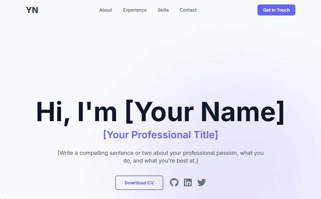 Modern Animated CV Template - Etsy Australia