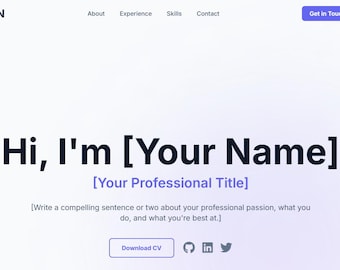 Modern Animated CV Template