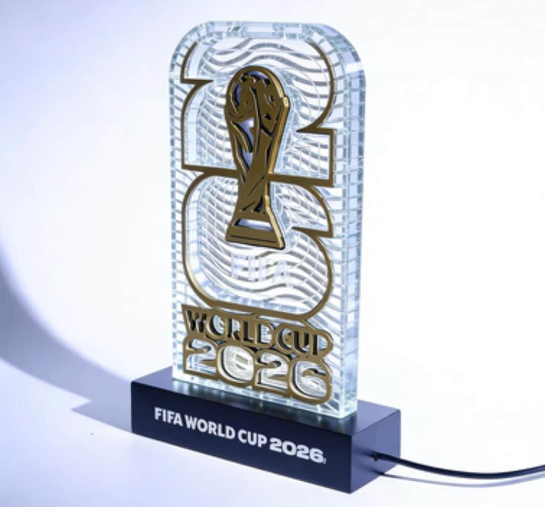 World Cup 2026モデル／FIFA LEDタイプ46cm Official Licensed FIFA World Cup 2026 LED 3D Light Board - Trophy