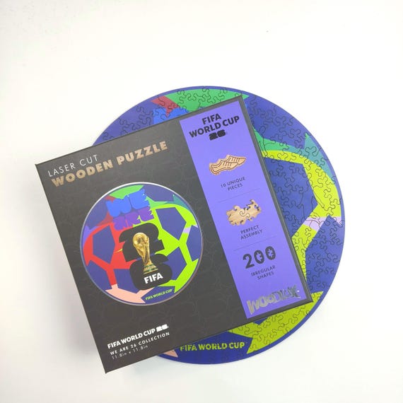 FIFA World Cup 2026 記念コースター4枚セット Official Licensed FIFA World Cup 2026 We Are 26 Collection Wooden