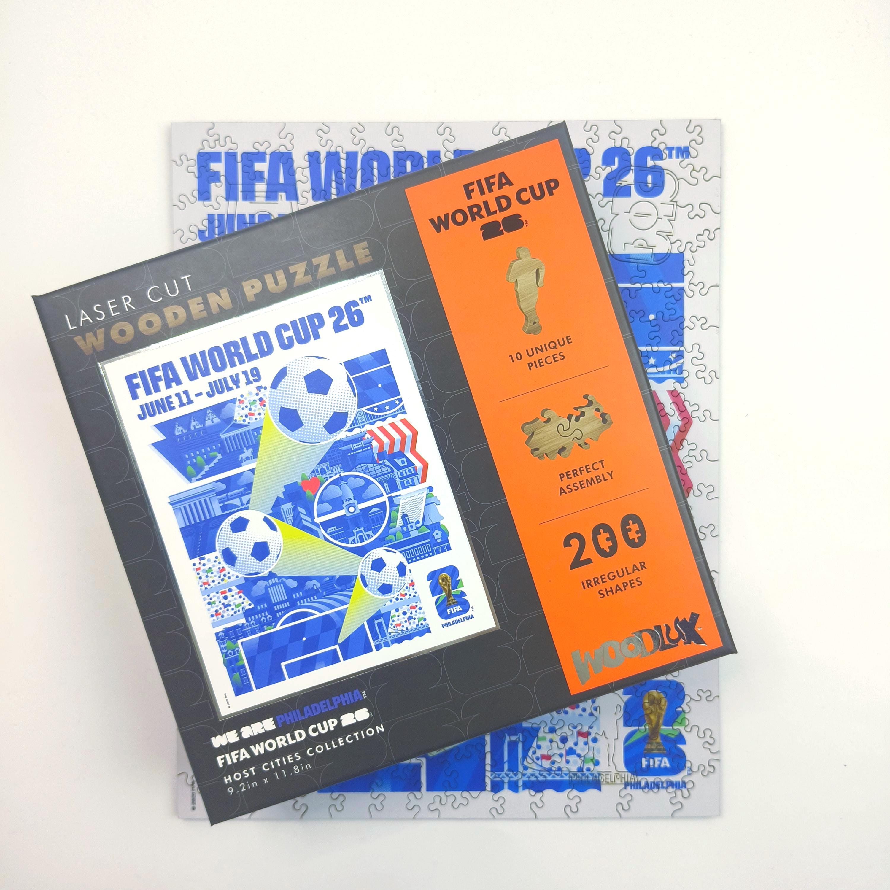 Official Licensed FIFA World Cup 2026 Philadelphia Wooden Jigsaw