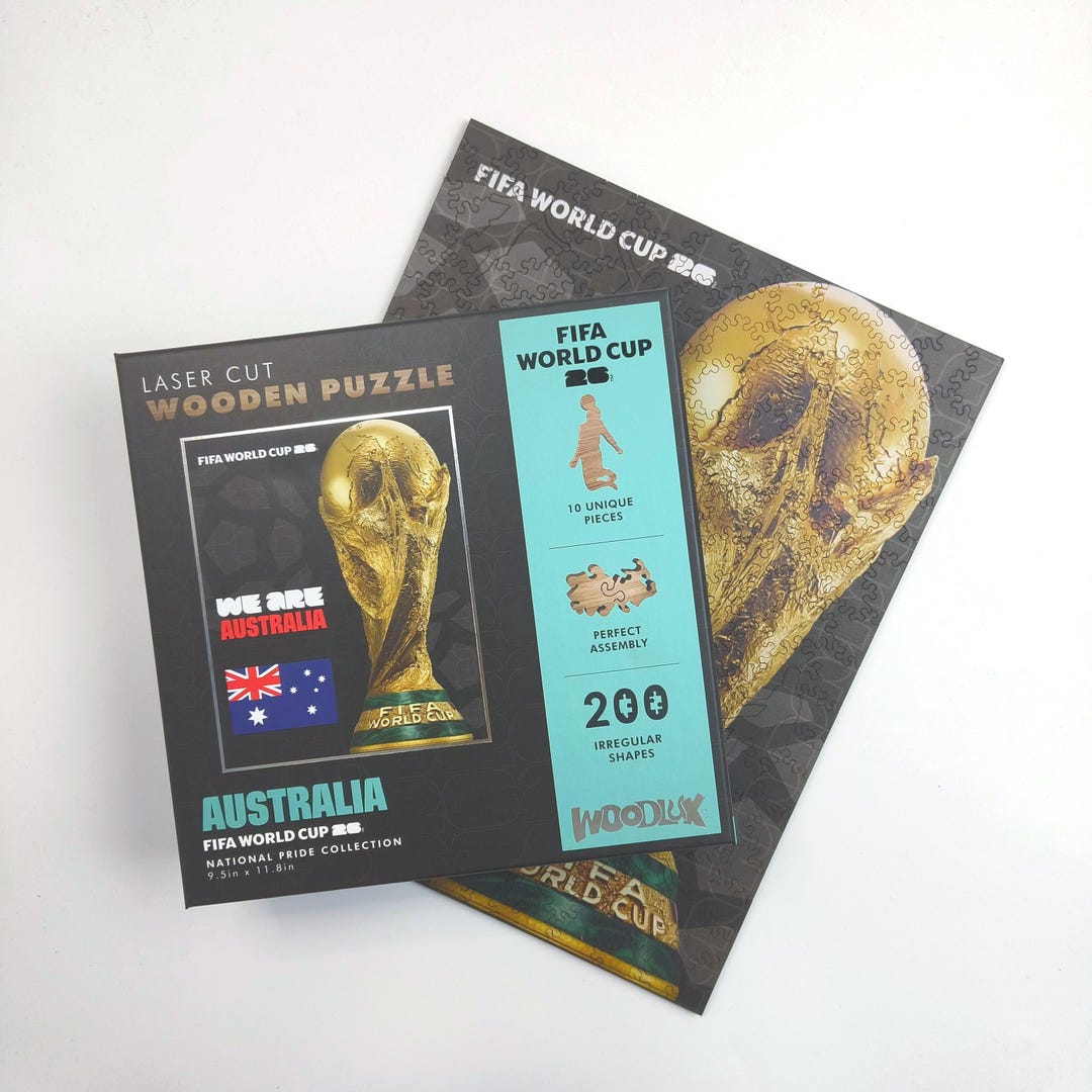 Official Licensed FIFA World Cup 2026 Australia Wooden Jigsaw Puzzle ...