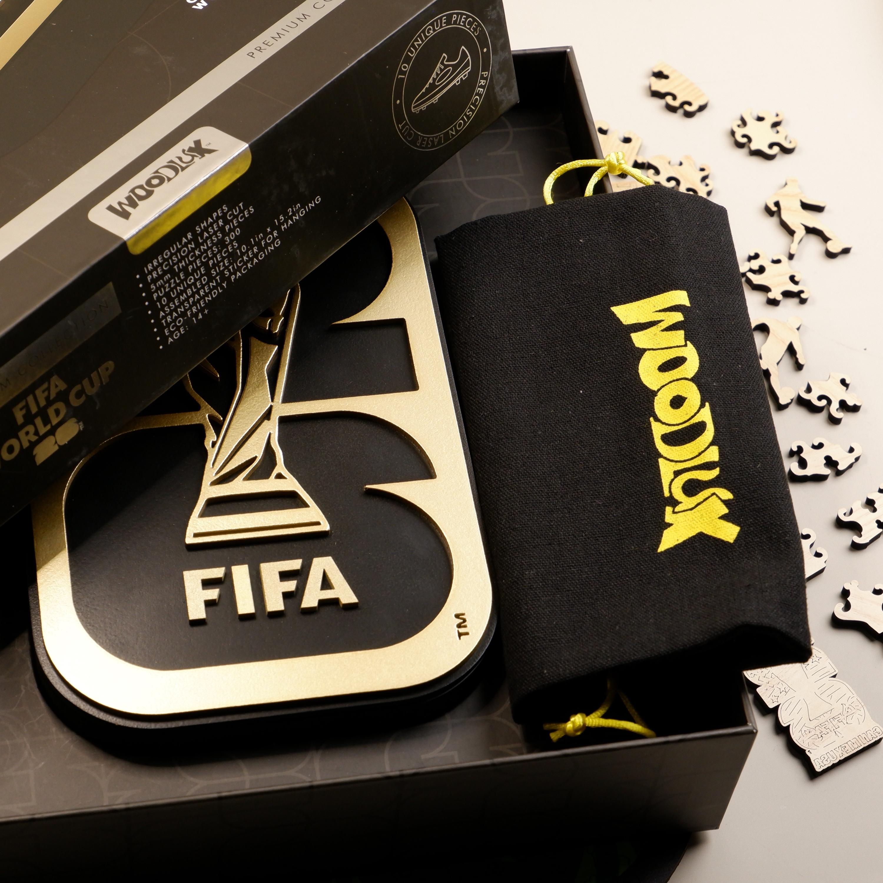 Official Licensed FIFA World Cup 2026 Logo Wooden Jigsaw Puzzle