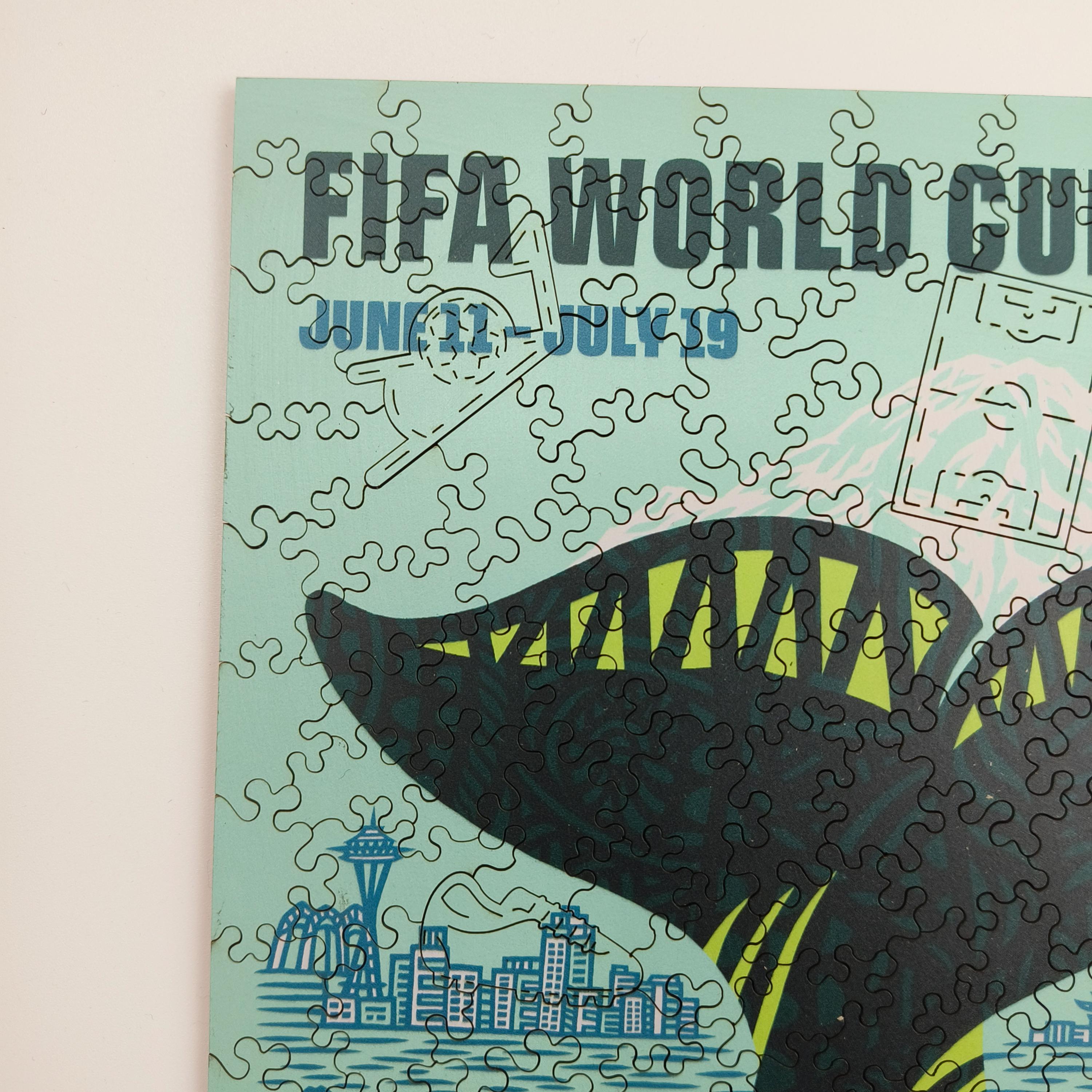 FIFAワールドカップ2026シアトル公式ライセンス木製ジグソーパズル
