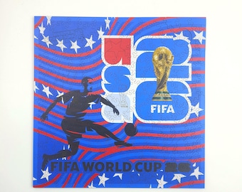 FIFA World Cup 26™ Official Licensed USA Jigsaw Puzzle | 200 Pieces Wooden Puzzle | Stars & Stripes Soccer Art | World Cup 26 Birthday Gift