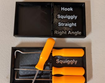 Harbor Freight Mini Pick Set Holder / Case / Organizer with labels