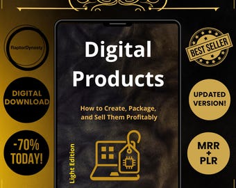 Digital Products Ebook | How to Create and Sell Online | Passive Income Guide for Entrepreneurs and Creators | Digital Download
