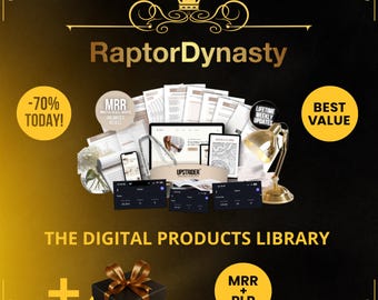 Digital Products Library with PLR & Master Resell Rights • Ready-to-Sell Canva Templates for Etsy • Build Passive Income with DFY Kits